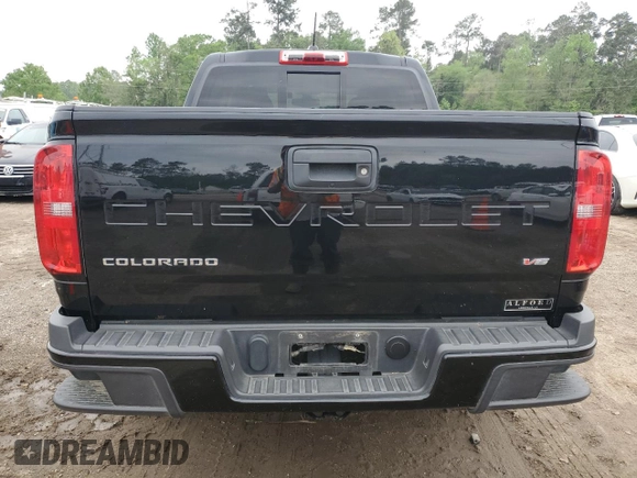 2022 Chevrolet Colorado 2WD LT with VIN 1GCGSCEN9N1248375, listed as a Copart auction lot 51471005 with 65,608 mi miles and Salvage title. Bid and sale history available at DreamBid. Image 6.
