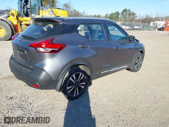 2019 Nissan Kicks S with VIN 3N1CP5CU2KL556291, listed as a IAAI auction lot 41312893 with 51,081 mi miles. Bid and sale history available at carsss.com. Image 4.