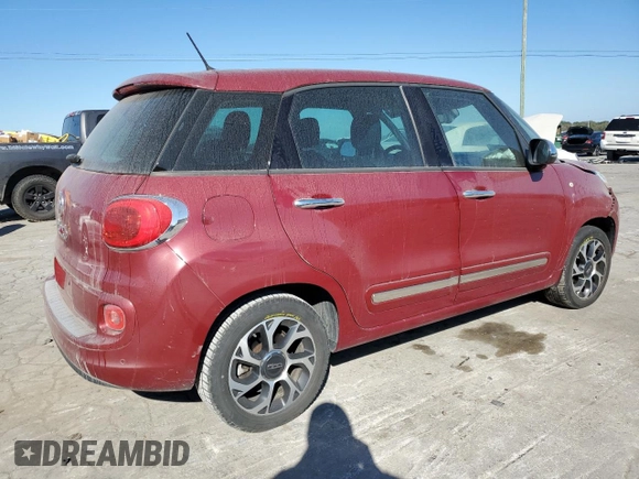 2014 FIAT 500L Lounge with VIN ZFBCFACH1EZ023196, listed as a Copart auction lot 76496184 with 72,530 mi miles and Clean Title. Bid and sale history available at carsss.com. Image 3.