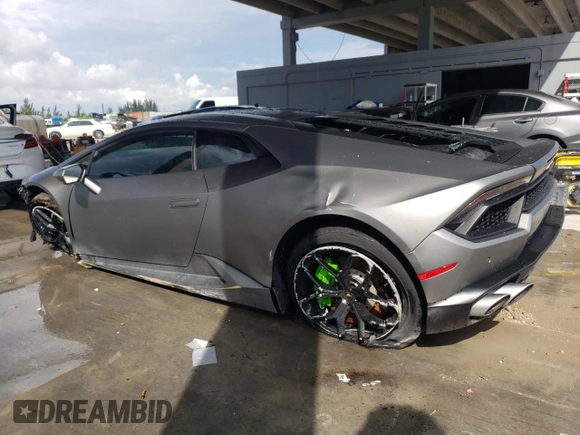 2016 Lamborghini Huracan z VIN ZHWUC2ZF2GLA04811, wystawiony jako Copart lot #72161434 z przebiegiem 24 565 mil mil oraz Szkody całkowita. Historia ofert i sprzedaży dostępna na DreamBid. Obrazek 2.