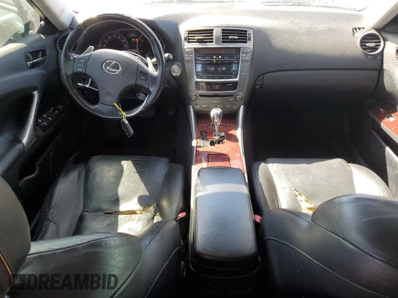 2008 Lexus IS 250 with VIN JTHBK262685074513, listed as a Copart auction lot 48757595 with 161,433 mi miles and Salvage Title. Bid and sale history available at DreamBid. Image 8.