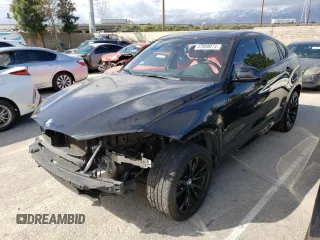 2018 BMW X6 xDrive35i with VIN 5UXKU2C58J0X51623, listed as a Copart auction lot 42808013 with 52,708 mi miles. Bid and sale history available at carsss.com. Image 1.