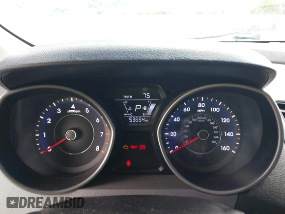 2016 Hyundai Elantra SE with VIN 5NPDH4AE1GH759460, listed as a IAAI auction lot 42201663 with 53,654 mi miles and . Bid and sale history available at DreamBid. Image 7.