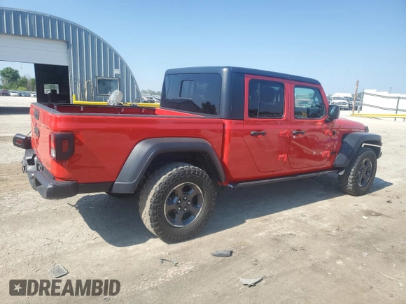 2020 Jeep Gladiator Sport S with VIN 1C6HJTAG2LL135519, listed as a Copart auction lot 60145775 with 35,122 mi miles and Salvage title. Bid and sale history available at DreamBid. Image 3.