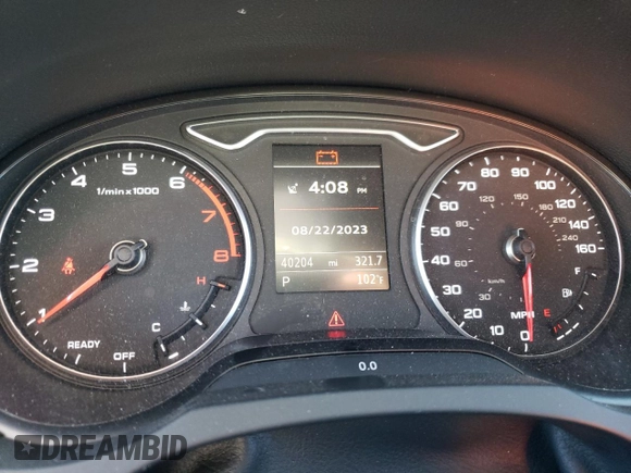 2016 Audi A3 2.0T Premium Plus with VIN WAU38LFF0G1101219, listed as a Copart auction lot 64927583 with 40,204 mi miles. Bid and sale history available at carsss.com. Image 9.