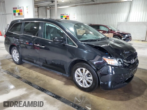 2016 Honda Odyssey EX-L with VIN 5FNRL5H63GB153195, listed as a Copart auction lot 53868175 with 142,597 mi miles and Salvage Title. Bid and sale history available at carsss.com. Image 4.