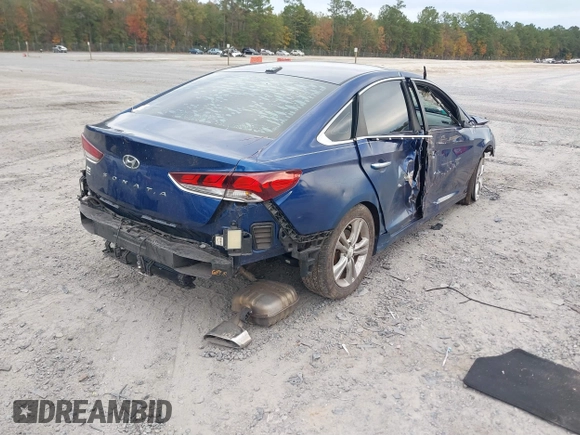2018 Hyundai Sonata SEL with VIN 5NPE34AF9JH649078, listed as a IAAI auction lot 40996756 with 87,880 mi miles and . Bid and sale history available at DreamBid. Image 4.