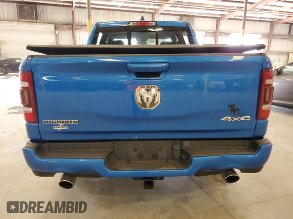2020 Ram 1500 Big Horn with VIN 1C6SRFFT4LN345243, listed as a Copart auction lot 54349965 with 72,751 mi miles and Salvage Title. Bid and sale history available at carsss.com. Image 6.