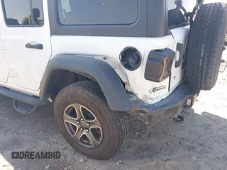 2018 Jeep Wrangler Unlimited Sport S z VIN 1C4HJXDG0JW142895, wystawiony jako IAAI lot #41989238 z przebiegiem 75 802 mil mil oraz . Historia ofert i sprzedaży dostępna na DreamBid. Obrazek 6.