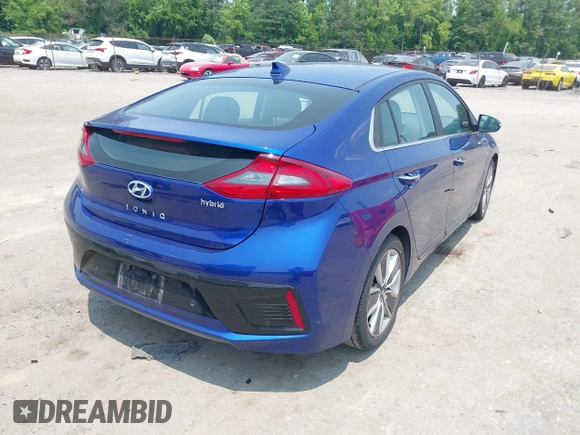 2019 Hyundai Ioniq Limited with VIN KMHC05LC2KU138551, listed as a IAAI auction lot 42416878 with 154,928 mi miles and . Bid and sale history available at DreamBid. Image 4.