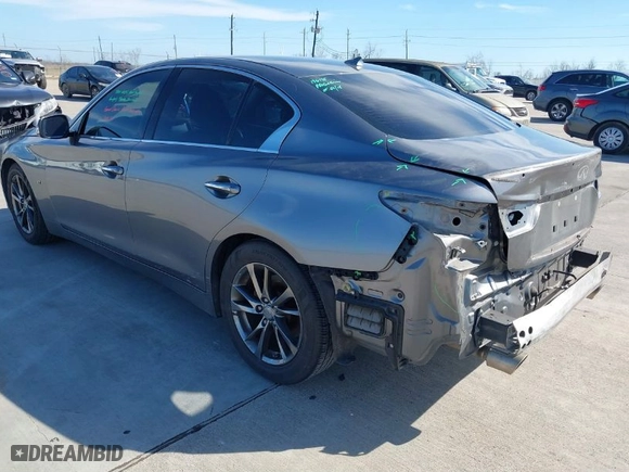2015 Infiniti Q50 Premium with VIN JN1BV7AP0FM355933, listed as a IAAI auction lot 41684066 with 116,230 mi miles. Bid and sale history available at carsss.com. Image 3.