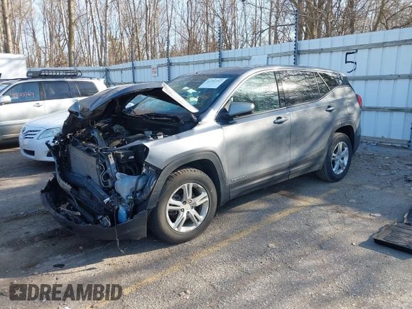 2020 GMC Terrain SLE with VIN 3GKALMEV3LL174261, listed as a IAAI auction lot 41797297 with 75,094 mi miles and . Bid and sale history available at carsss.com. Image 2.