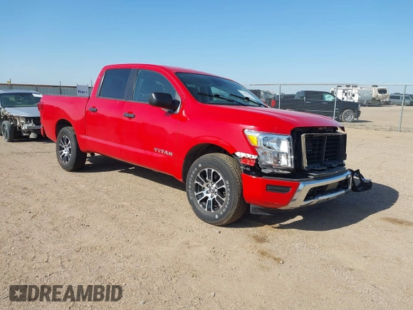 2022 Nissan Titan S with VIN 1N6AA1EC5NN104856, listed as a IAAI auction lot 42003205 with 49,099 mi miles and . Bid and sale history available at DreamBid. Image 1.
