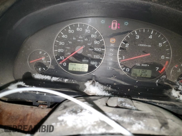 2003 Subaru Legacy Outback with VIN 4S3BH675037603192, listed as a Copart auction lot 45029405 with 247,596 mi miles and Salvage title. Bid and sale history available at DreamBid. Image 9.