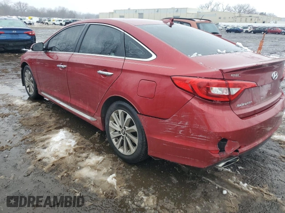 2016 Hyundai Sonata Sport with VIN 5NPE34AF9GH416360, listed as a Copart auction lot 45181925 with 82,863 mi miles and Salvage Title. Bid and sale history available at DreamBid. Image 2.