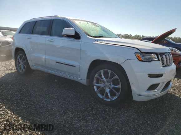 2021 Jeep Grand Cherokee Summit with VIN 1C4RJFJT9MC727660, listed as a Copart auction lot 74756814 with 0 mi miles and Salvage Title. Bid and sale history available at carsss.com. Image 4.