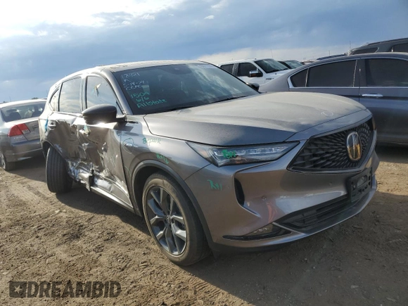 2022 Acura MDX w/A-Spec Package with VIN 5J8YE1H08NL026416, listed as a Copart auction lot 66613364 with 32,243 mi miles and Salvage Title. Bid and sale history available at carsss.com. Image 4.