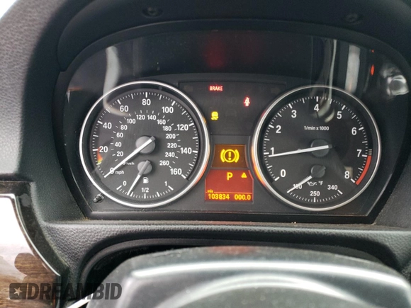 2012 BMW 3 Series 335i with VIN WBADX7C5XCE744190, listed as a Copart auction lot 63581925 with 103,834 mi miles and Clean title. Bid and sale history available at DreamBid. Image 9.