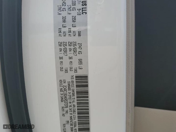 2019 Chrysler Pacifica Touring L with VIN 2C4RC1BG4KR537378, listed as a Copart auction lot 44048635 with 183,539 mi miles and Salvage Title. Bid and sale history available at carsss.com. Image 14.