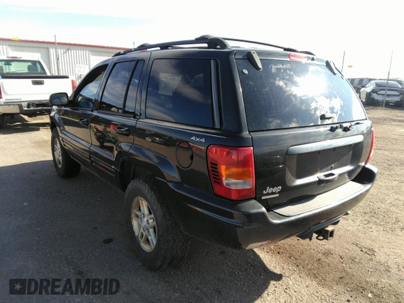 1999 Jeep Grand Cherokee Limited with VIN 1J4GW68N8XC770305, listed as a IAAI auction lot 41720558 with 206,180 mi miles. Bid and sale history available at carsss.com. Image 3.
