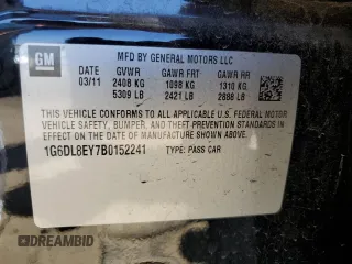 2011 Cadillac CTS with VIN 1G6DL8EY7B0152241, listed as a Copart auction lot 65448174 with 71,238 mi miles and Salvage Title. Bid and sale history available at DreamBid. Image 12.
