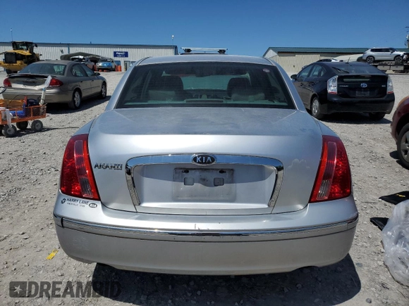 2007 Kia Amanti with VIN KNALD125775127791, listed as a Copart auction lot 52258745 with 226,896 mi miles and Salvage Title. Bid and sale history available at carsss.com. Image 6.