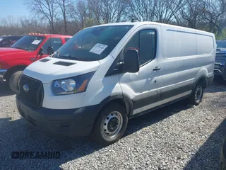 2021 Ford Transit Cargo with VIN 1FTYE1Y82MKA39767, listed as a IAAI auction lot 41799929 with 106,361 mi miles. Bid and sale history available at carsss.com. Image 2.
