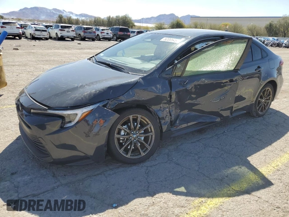 2023 Toyota Corolla Hybrid LE with VIN JTDBCMFE7P3004761, listed as a Copart auction lot 52086465 with 17,073 mi miles and Salvage Title. Bid and sale history available at carsss.com. Image 1.