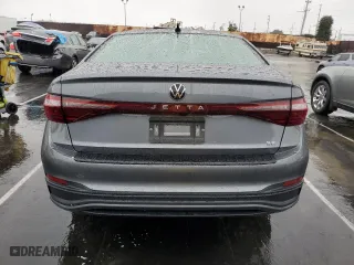 2025 Volkswagen Jetta SE with VIN 3VW7X7BU7SM010962, listed as a Copart auction lot 45216075 with 2,410 mi miles and Salvage Title. Bid and sale history available at carsss.com. Image 6.