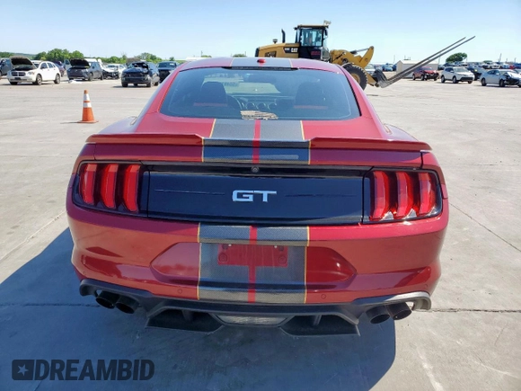 2019 Ford Mustang GT with VIN 1FA6P8CF4K5161211, listed as a Copart auction lot 53487895 with 46,877 mi miles and Salvage Title. Bid and sale history available at carsss.com. Image 6.