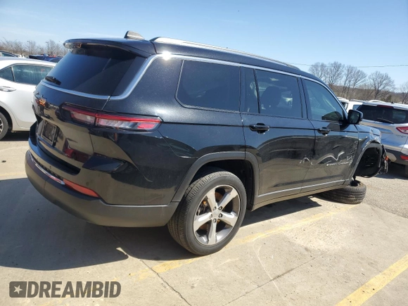 2021 Jeep Grand Cherokee Limited with VIN 1C4RJKBG2M8106998, listed as a Copart auction lot 49034945 with 44,269 mi miles and Salvage Title. Bid and sale history available at DreamBid. Image 3.