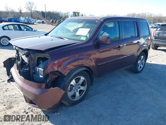2013 Honda Pilot EX-L with VIN 5FNYF4H50DB030373, listed as a IAAI auction lot 41719230 with 1 mi miles. Bid and sale history available at carsss.com. Image 16.