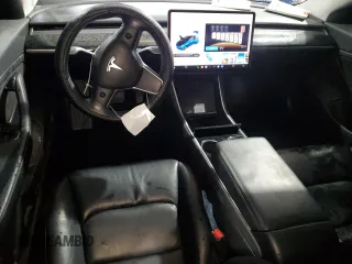 2018 Tesla Model 3 Long Range Battery with VIN 5YJ3E1EBXJF120356, listed as a Copart auction lot 87658175 with 34,119 mi miles and Salvage Title. Bid and sale history available at DreamBid. Image 8.