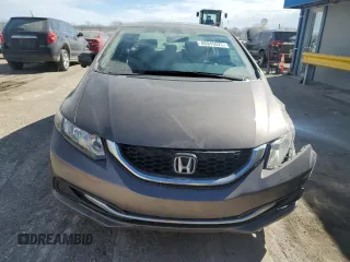 2015 Honda Civic EX with VIN 2HGFB2F80FH526907, listed as a Copart auction lot 46945025 with 78,764 mi miles and Salvage Title. Bid and sale history available at DreamBid. Image 5.