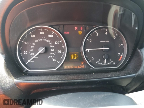 2011 BMW 1 Series 128i with VIN WBAUP9C55BVL89682, listed as a Copart auction lot 59177385 with 131,327 mi miles and Salvage title. Bid and sale history available at DreamBid. Image 9.