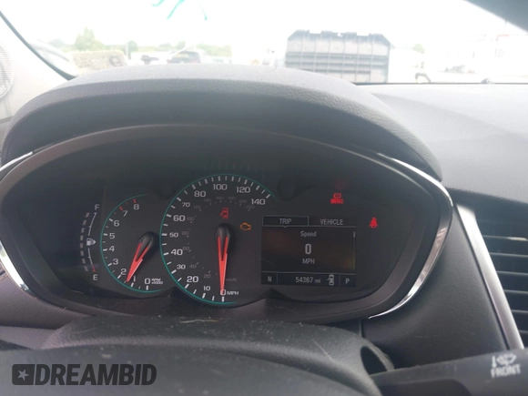 2021 Chevrolet Trax LT with VIN KL7CJPSM5MB374551, listed as a IAAI auction lot 42433565 with 54,367 mi miles and . Bid and sale history available at DreamBid. Image 7.
