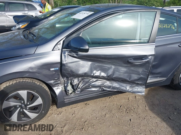 2017 Hyundai Ioniq SEL with VIN KMHC75LC5HU035029, listed as a IAAI auction lot 42128276 with 87,435 mi miles and . Bid and sale history available at DreamBid. Image 6.