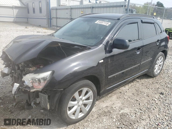 2012 Mitsubishi Outlander Sport SE with VIN JA4AR4AU4CZ003836, listed as a Copart auction lot 51337115 with 95,018 mi miles and Clean Title. Bid and sale history available at carsss.com. Image 1.