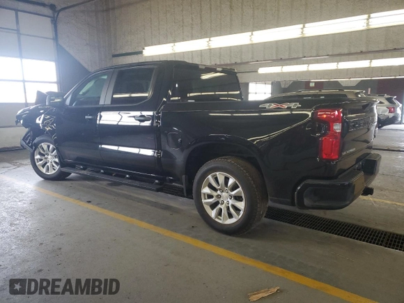 2021 Chevrolet Silverado 1500 Custom with VIN 1GCPYBEK3MZ120101, listed as a Copart auction lot 84403284 with 52,693 mi miles and Salvage Title. Bid and sale history available at DreamBid. Image 2.