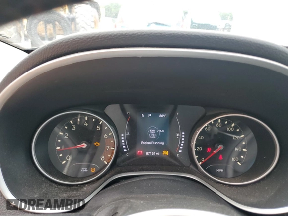 2020 Jeep Compass Latitude with VIN 3C4NJCBB6LT141553, listed as a Copart auction lot 61432225 with 87,151 mi miles and Non repairable. Bid and sale history available at DreamBid. Image 9.