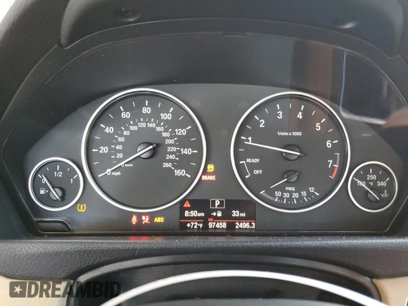 2017 BMW 3 Series 320i with VIN WBA8E1G5XHNU13227, listed as a Copart auction lot 52637135 with 97,458 mi miles and Salvage Title. Bid and sale history available at carsss.com. Image 9.