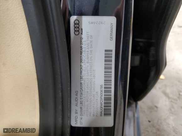 2015 Audi A6 2.0T Premium Plus with VIN WAUGFAFC5FN008785, listed as a Copart auction lot 47651965 with 112,429 mi miles and Non Repairable. Bid and sale history available at carsss.com. Image 12.