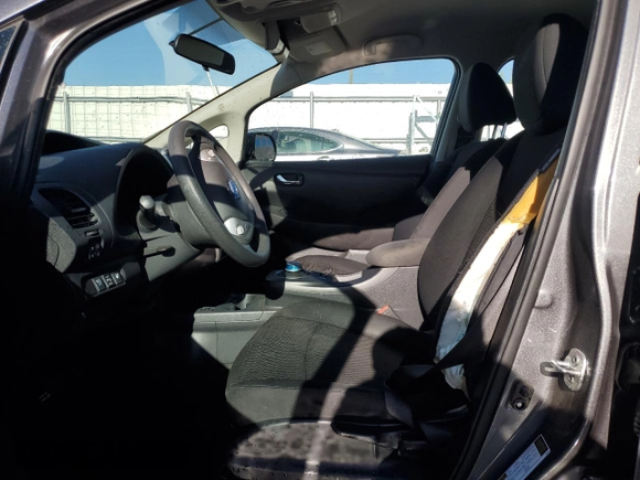 2017 Nissan LEAF SL with VIN 1N4BZ0CP8HC300957, listed as a Copart auction lot 74267414 with 53,594 mi miles and Salvage Title. Bid and sale history available at carsss.com. Image 7.