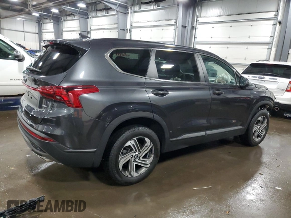 2022 Hyundai Santa Fe SE with VIN 5NMS1DAJ9NH429164, listed as a Copart auction lot 43921085 with 50,467 mi miles and Salvage Title. Bid and sale history available at carsss.com. Image 3.