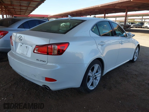 2012 Lexus IS 250 with VIN JTHBF5C28C5182537, listed as a IAAI auction lot 41723451 with 95,988 mi miles and . Bid and sale history available at DreamBid. Image 4.