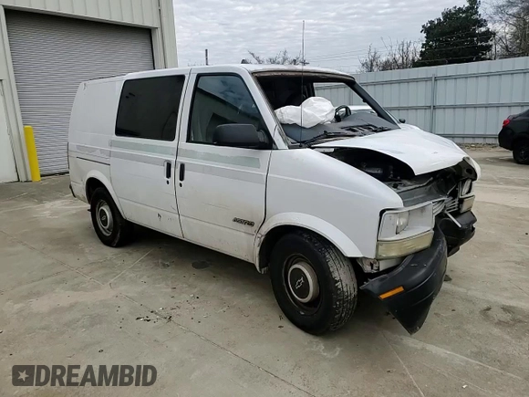 1998 Chevrolet Astro Cargo Van with VIN 1GCDM19W8WB159476, listed as a Copart auction lot 41805445 with 0 mi miles and Salvage Title. Bid and sale history available at carsss.com. Image 11.