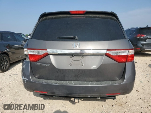 2011 Honda Odyssey EX-L with VIN 5FNRL5H64BB082596, listed as a Copart auction lot 51474935 with 184,408 mi miles and Salvage Title. Bid and sale history available at DreamBid. Image 6.