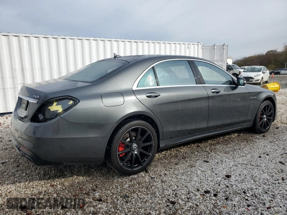 2018 Mercedes-Benz S 63 AMG with VIN WDDUG8JB8JA396370, listed as a Copart auction lot 81920304 with 41,713 mi miles and Salvage title. Bid and sale history available at DreamBid. Image 3.