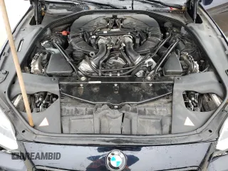 2013 BMW 6 Series 650i with VIN WBAYM9C58DDW20061, listed as a Copart auction lot 83113314 with 75,500 mi miles and Salvage Title. Bid and sale history available at carsss.com. Image 13.