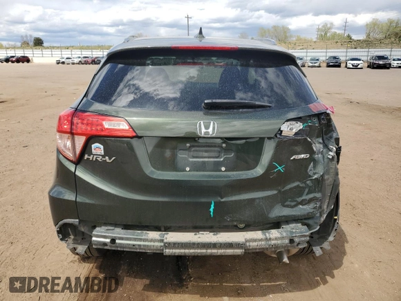 2016 Honda HR-V EX-L w/Navi with VIN 3CZRU6H77GM761013, listed as a Copart auction lot 53153565 with 37,363 mi miles and Salvage Title. Bid and sale history available at carsss.com. Image 6.